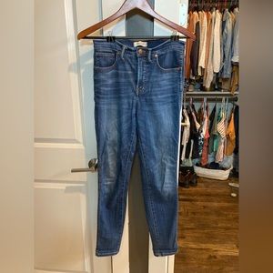 Madewell high rise skinny jeans